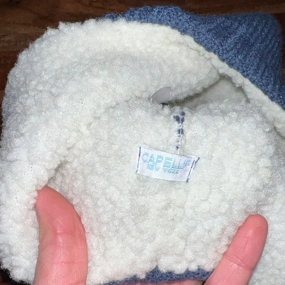 Capelli of New York Blue Dinosaur Knit Hat with Multicolor Spikes